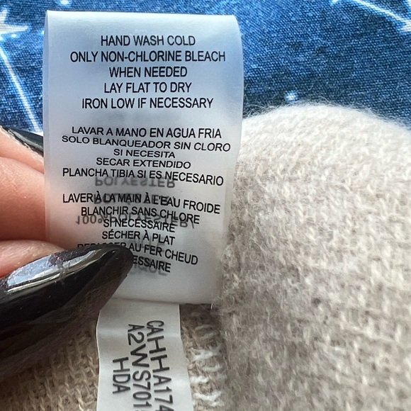 NWOT Calvin Klein Beige Wrap Coat Shawl Sweater - Picture 2 of 5